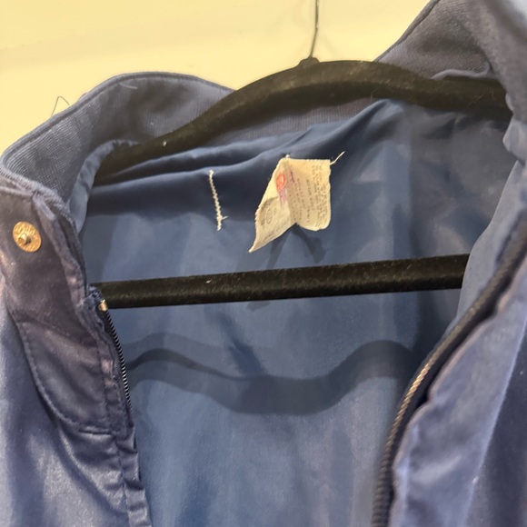 Vintage Chick-fil-A King Louie Pro Fit Jacket Navy Blue XL Made in USA Bomber - Picture 6 of 8